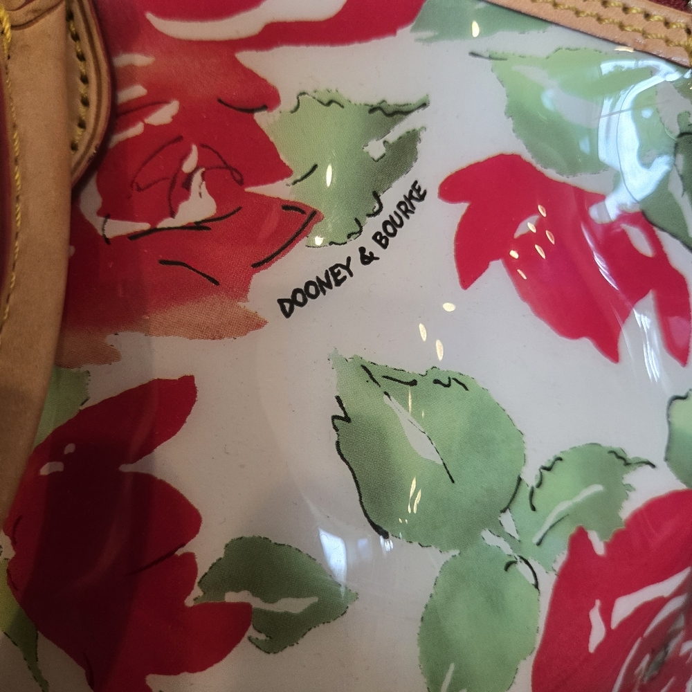 Dooney & Bourke Patent Floral Satchel Crossbody In Rose Garden - Picture 4 of 16